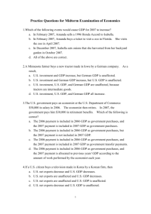 Practice Questions for Midterm Examination of Economics 1.Which