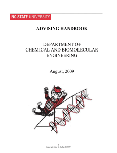 advising handbook - Chemical & Biomolecular Engineering