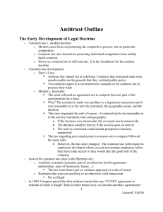 Antitrust Outline