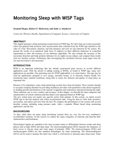 Monitoring Sleep with WISP Tags