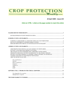 April 2009 - Crop Protection Monthly