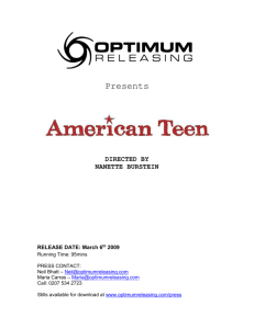 american teen - Optimum Releasing