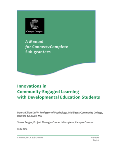 the power of community-engaged learning for community college