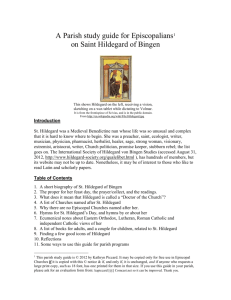 Parish Study Guide for Episcopalians on Saint Hildegard of Bingen