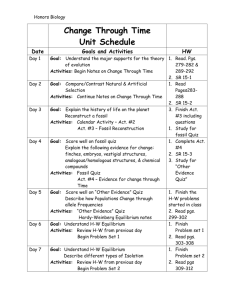 Classification Unit Schedule