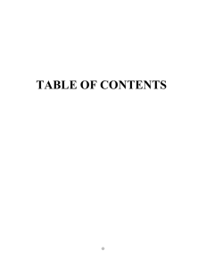 table of contents - Niagara University