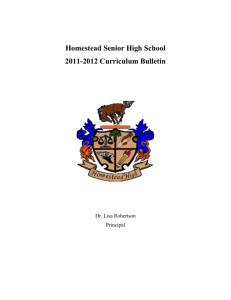 language arts - Homestead Senior High School - Miami