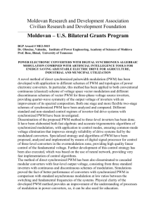 BGP Award # ME2-3015 - Moldovan Research and Development