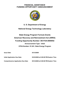 State Energy Program Formula Grants
