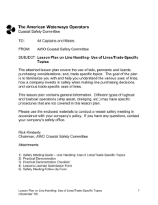 safety meeting lesson plan – instructions for conducting line