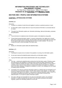 Information Processes and Technology: HSC Course