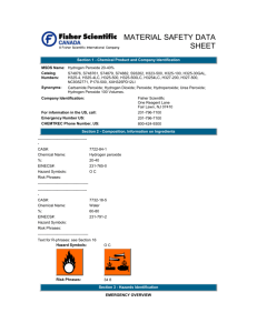 MATERIAL SAFETY DATA SHEET Section 1