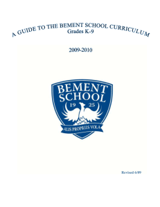 english - The Bement School