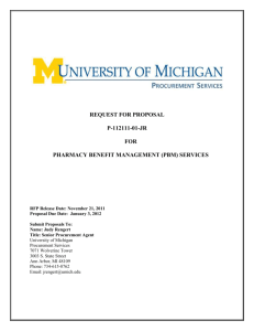 2.0 planned procurement schedule - Finance