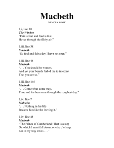 Macbeth - LVEnglishAP