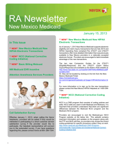 Newsletter - New Mexico Medicaid Portal