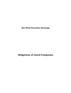 CompaniesObligations - Abu Dhabi Securities Exchange