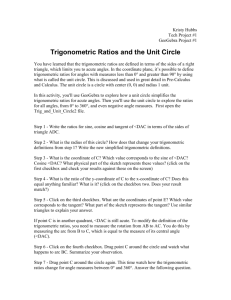 Trig Unit Circle Worksheet