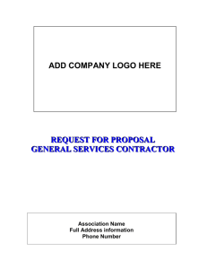 General Services Contractor – RFP