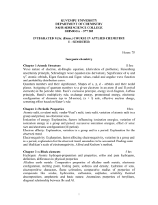 Int M.Sc. I and II Sem - Sahyadri Science College