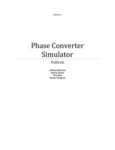 Phase Converter Simulator - Department of Electrical Engineering