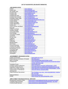 Job search websites list canada