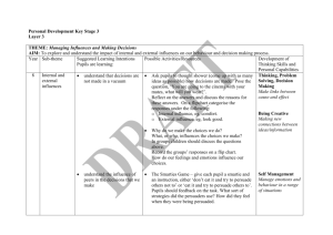 Personal Development Key Stage 3