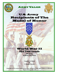 US Army Recipients of the Medal of Honor World