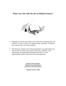 What Can I Do with my BA in Political Science