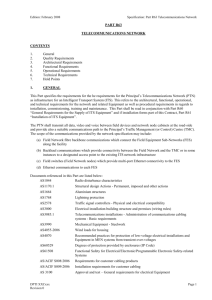 Part R63 Telecommunications Network