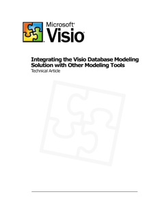 Integrating the Visio Database Modeling Solution with