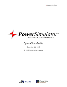 PowerSimulator Operation Guide