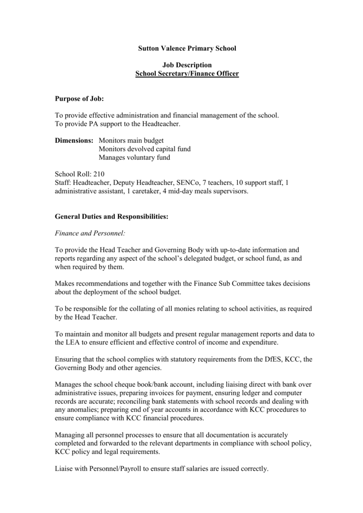 Finance And Admin Officer Duties And Responsibilities : Chief Administrative Officer Job Description And Its Responsibilities Room Surf Com / Finance section finance/administrative section chief responsibilities manages all financial, administrative and cost analysis aspects of the emergency.