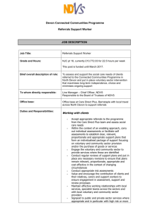 Job Description - North Devon Voluntary Services
