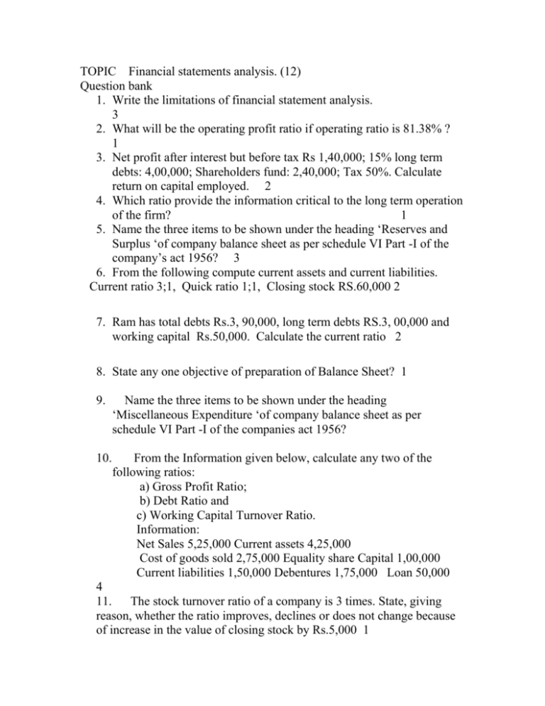 Financial Statement Other Words