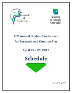 Schedule 24-apr-2012 - University of Houston