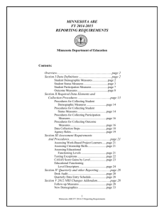 Demographic Measures - Minnesota Adult Basic Education