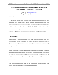 Dynamic Hardware Branch Prediction