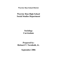 Planned Course - Warrior Run School District