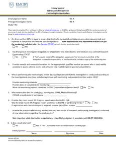 S-I IDE Responsibilities Form Continuing