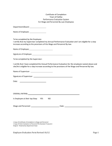 Evaluation Form