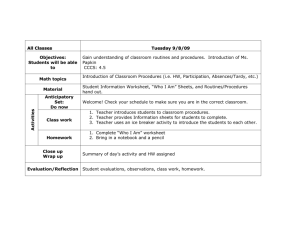 HSPA lesson plans