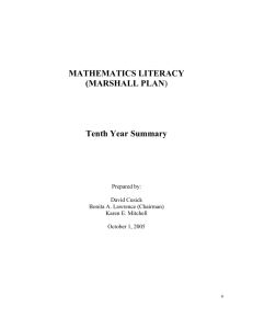 Math Literacy 05 - Marshall University