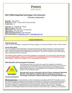 EDCI 27000 Integrating Technology in the