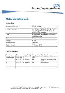 Mobile computing policy - NHS Business Services Authority