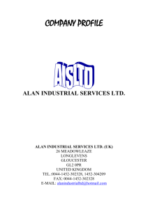 company profile - Alan Industrial Services Ltd.
