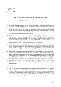 FR-UK Summit declaration draft 1