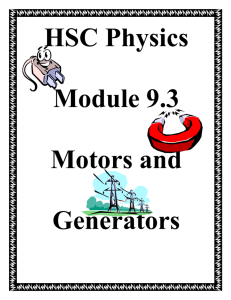 HSC Physics C2: Motors and Generators Activity 4: Galvanometers