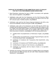 GCG Checklist of Documents for MC No.2012-11 (Re