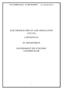 theory - Electronics & Communication Dept Government Polytechnic